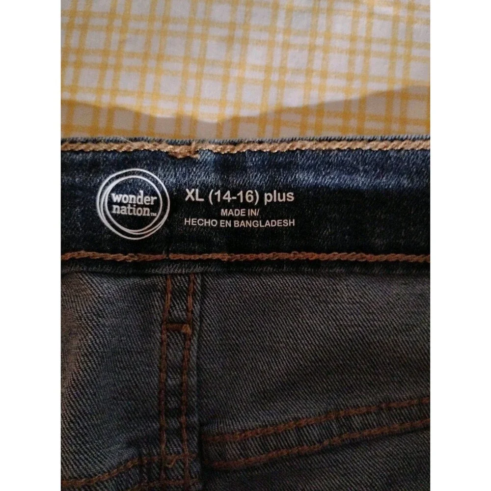 Wonder Nation Girls Plus Size XL (14-16) Denim Skirt
